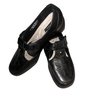THOM MCAN Hilliard Leather Mary Jane Shoes Women's Sz 10W Black